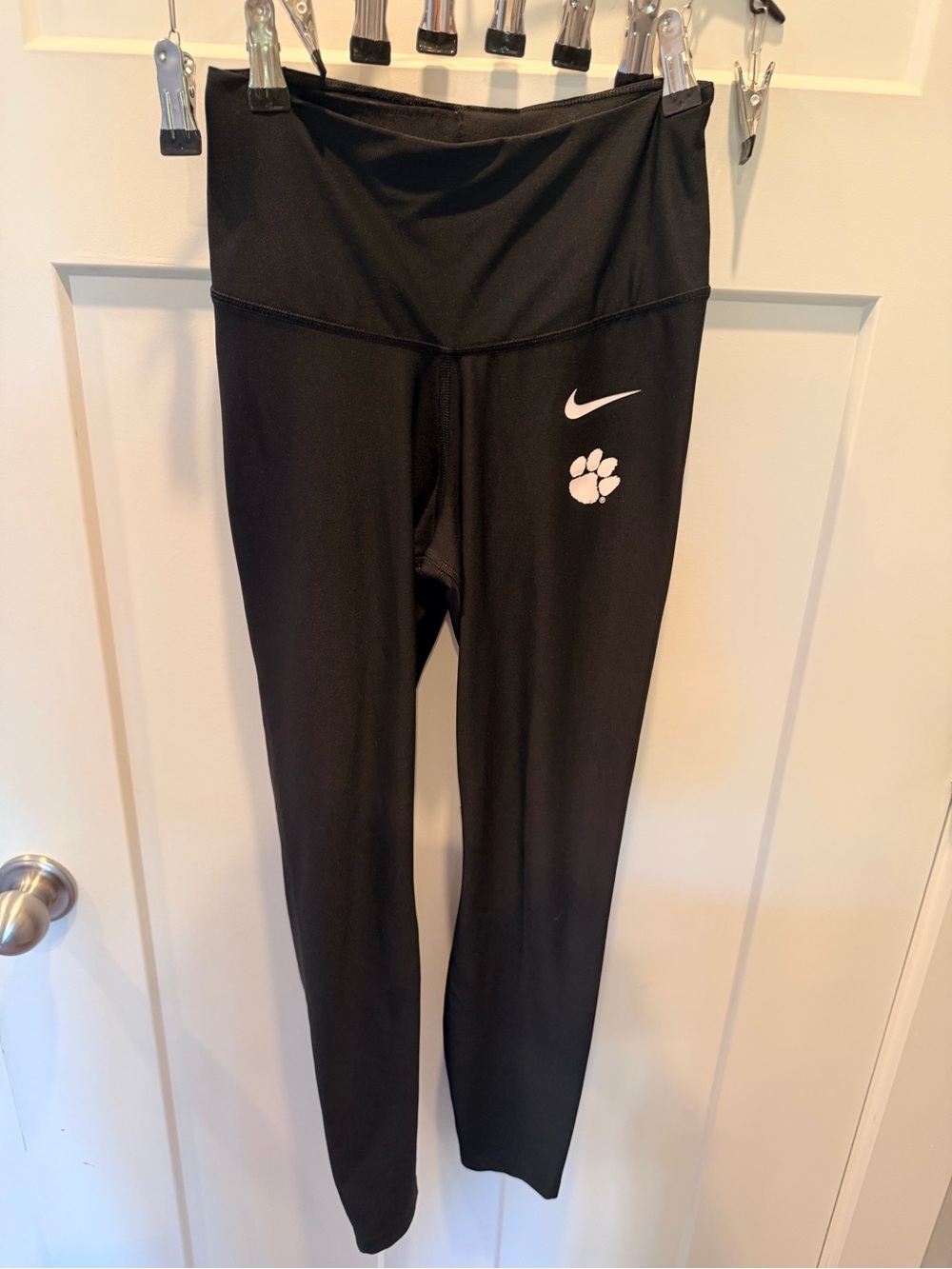 Nike Dri-FIT Clemson Tigers Black Leggings Women’s Small Athletic Yoga Pants